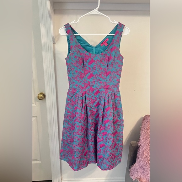 PRICE DROP Betsy Johnson Embroidered Bug Dress - Picture 1 of 7